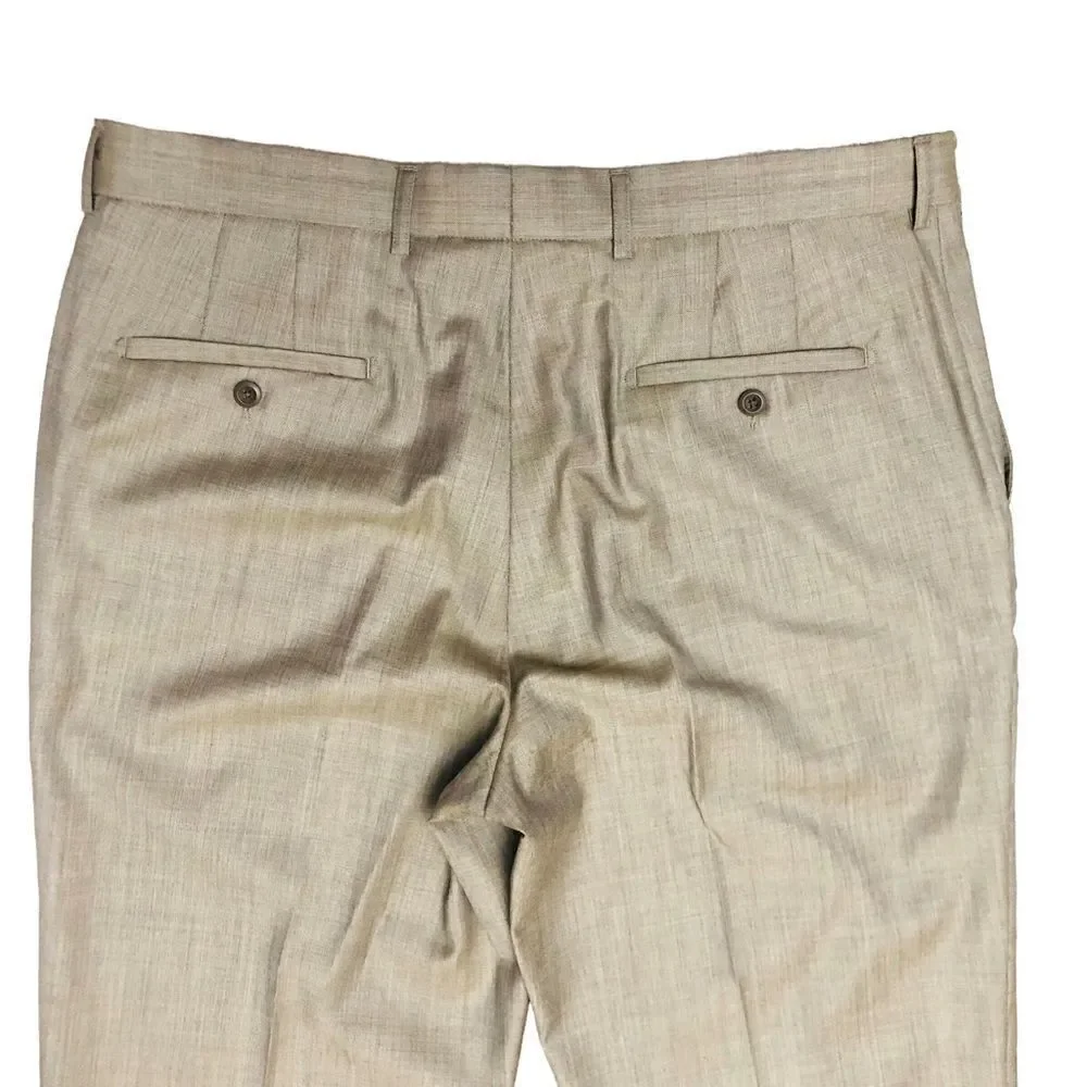 100% Wool Linea Naturale Luxe Flat Front Dress Men’s Pants 36x30 NWOT